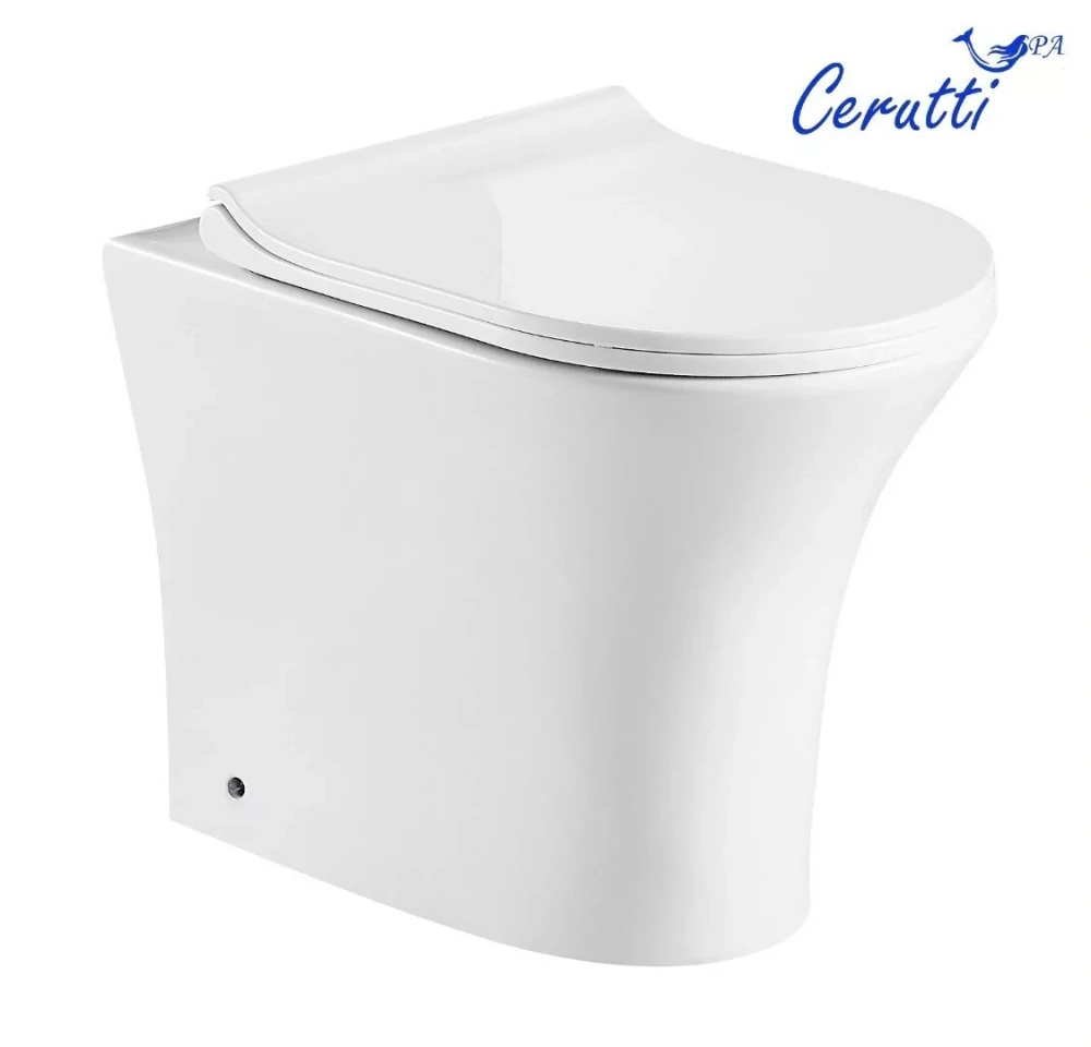 Унитаз Ceruttispa BERNINA F CT7842 напольный, приставной, белый от магазина Vanna-Vanna.ru!