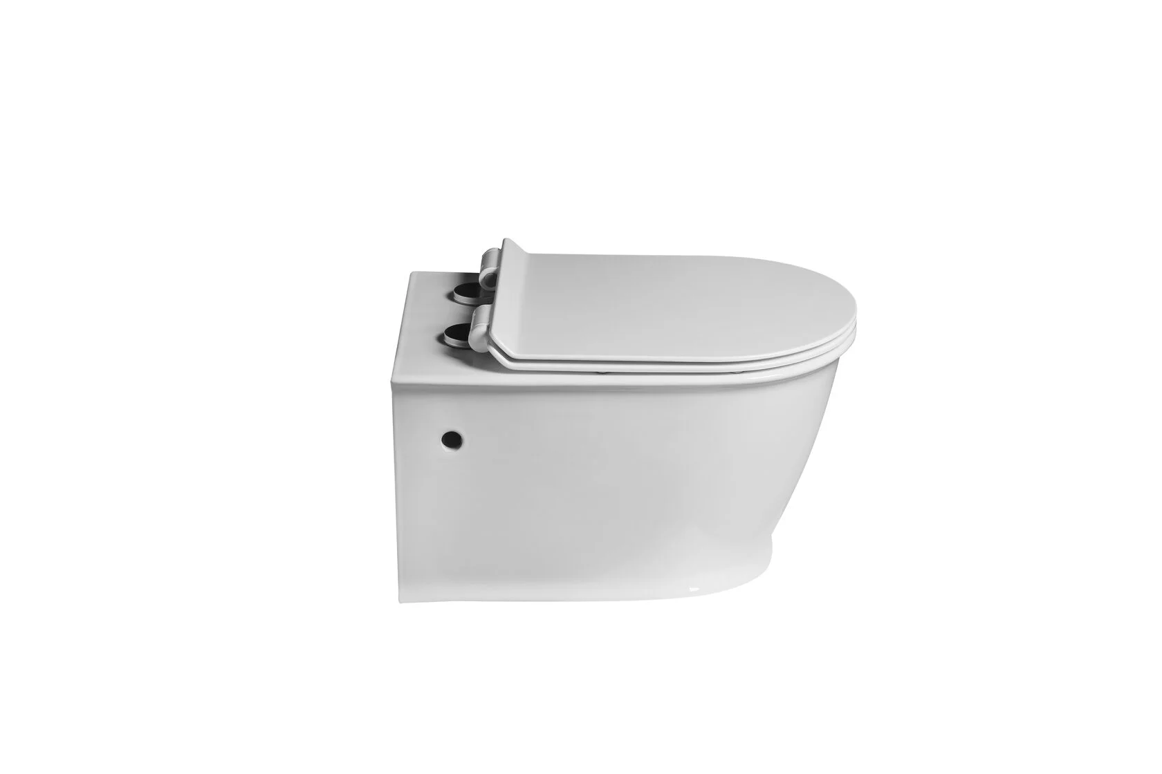 Унитаз SantiLine SL-5009 подвесной, с микролифтом, белый