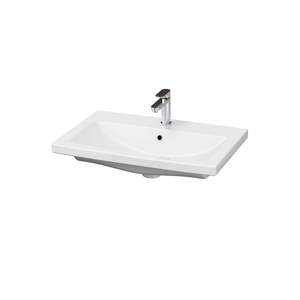 Тумба подвесная Corozo Форест 70 Z2 с раковиной Сомо 70 дуб конзас