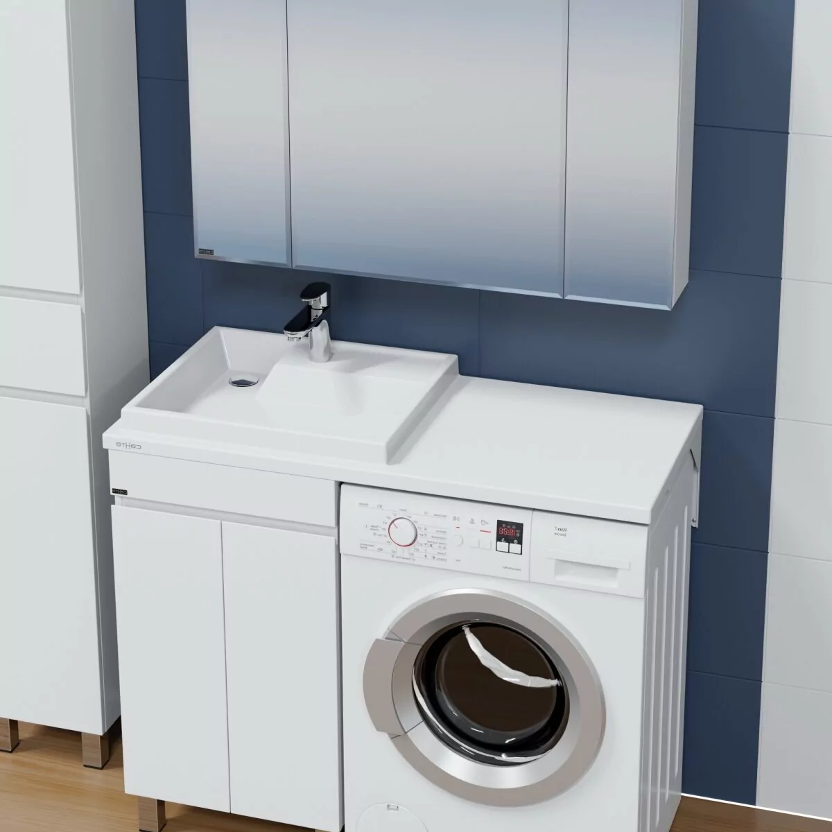 Раковина Санта Юпитер 1100х500 L белая