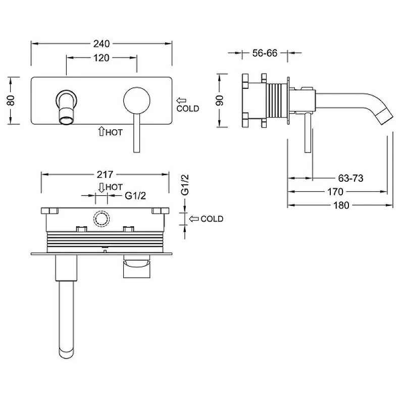 Смеситель для раковины Timo Saona 2371/03SM черный матовый