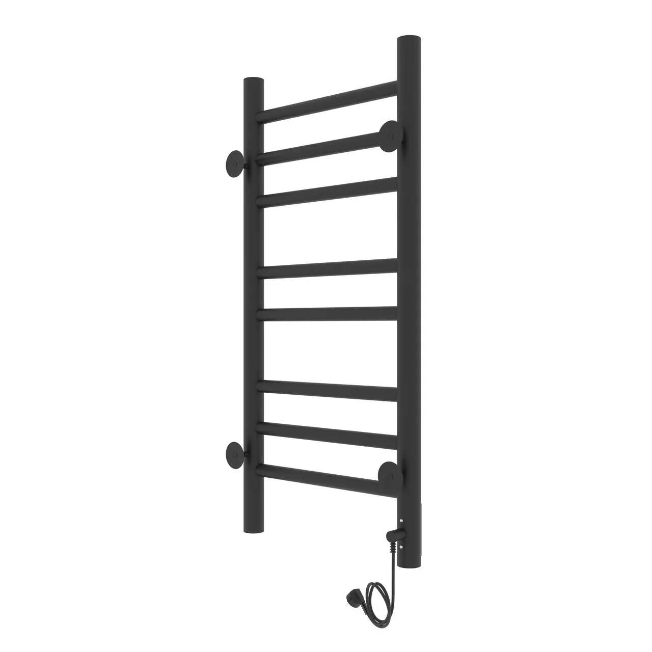 Полотенцесушитель электрический Laris Лаванда ЧКЧ П8 300х700 левый, черный матовый