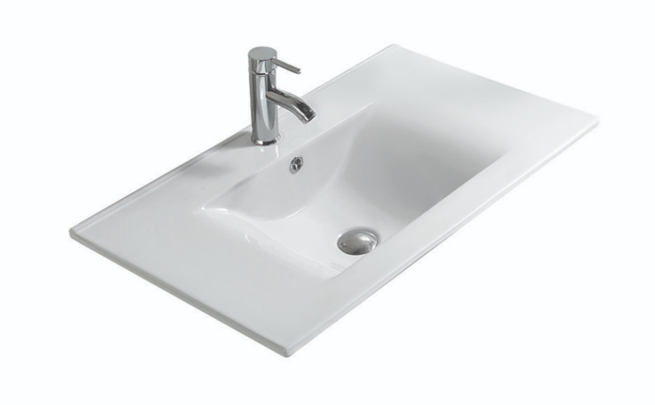 Раковина SantiLine SL-2110 70 встраиваемая сверху, белая