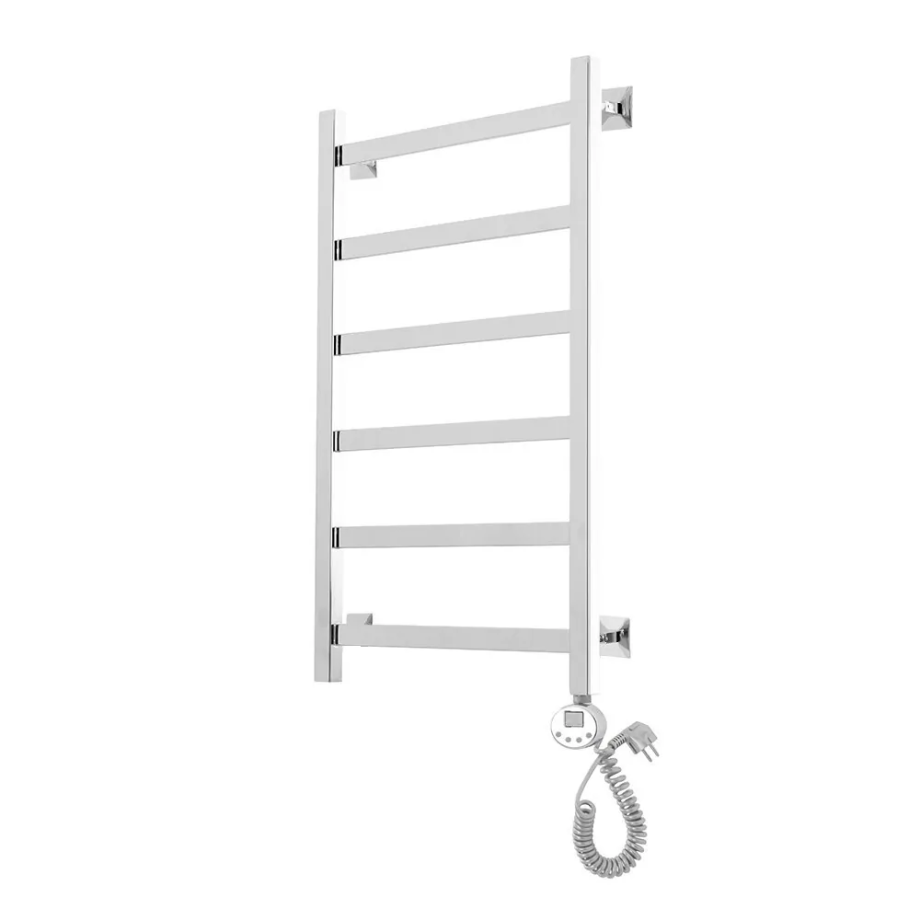 Полотенцесушитель электрический Domoterm Квадро Плюс П6 400Х800 ER правый, хром