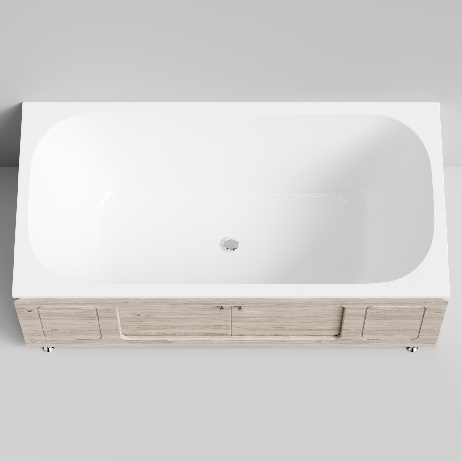 Экран под ванну Vod-ok Лидер 170 раздвижной Дубослив ореховый светлый