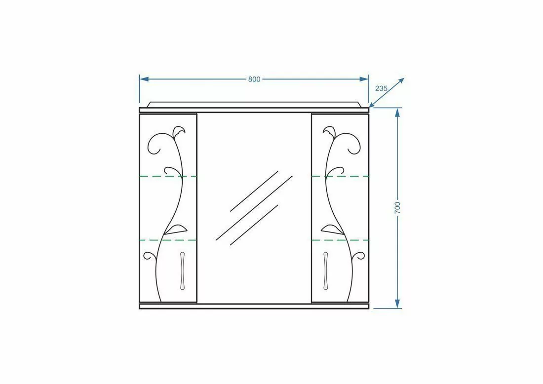 Мебель для ванной Stella Polar Фантазия 80 комплект, напольный, белый глянец