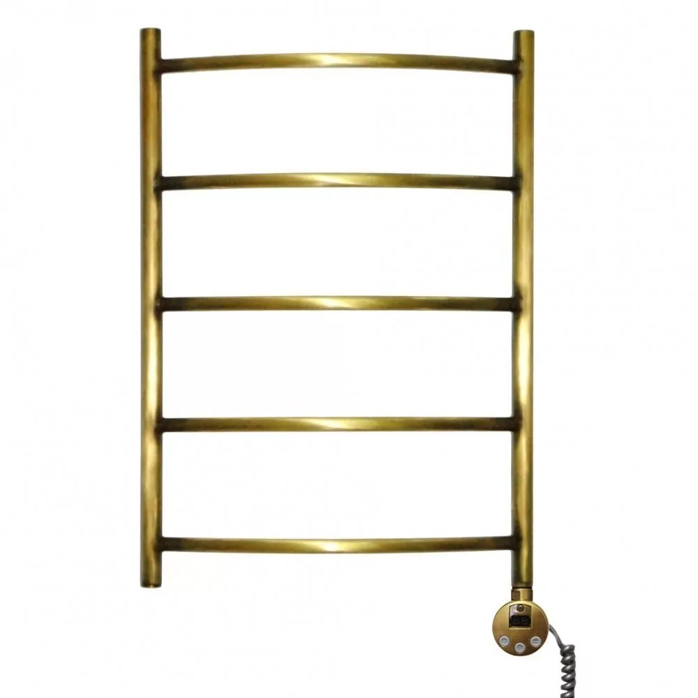 Полотенцесушитель электрический Domoterm Калипсо П5 500x500 ER правый, античная бронза