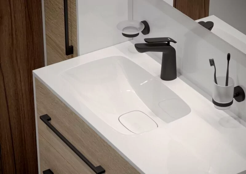 Смеситель для раковины Timo Olivia 3261/03F черный матовый