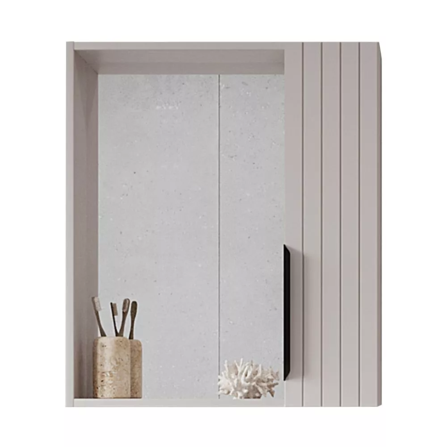 Зеркало с шкафчиком Viant Сицилия 60 R капучино