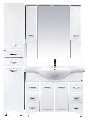 Пенал Misty Дрея 35 напольный, L, белый