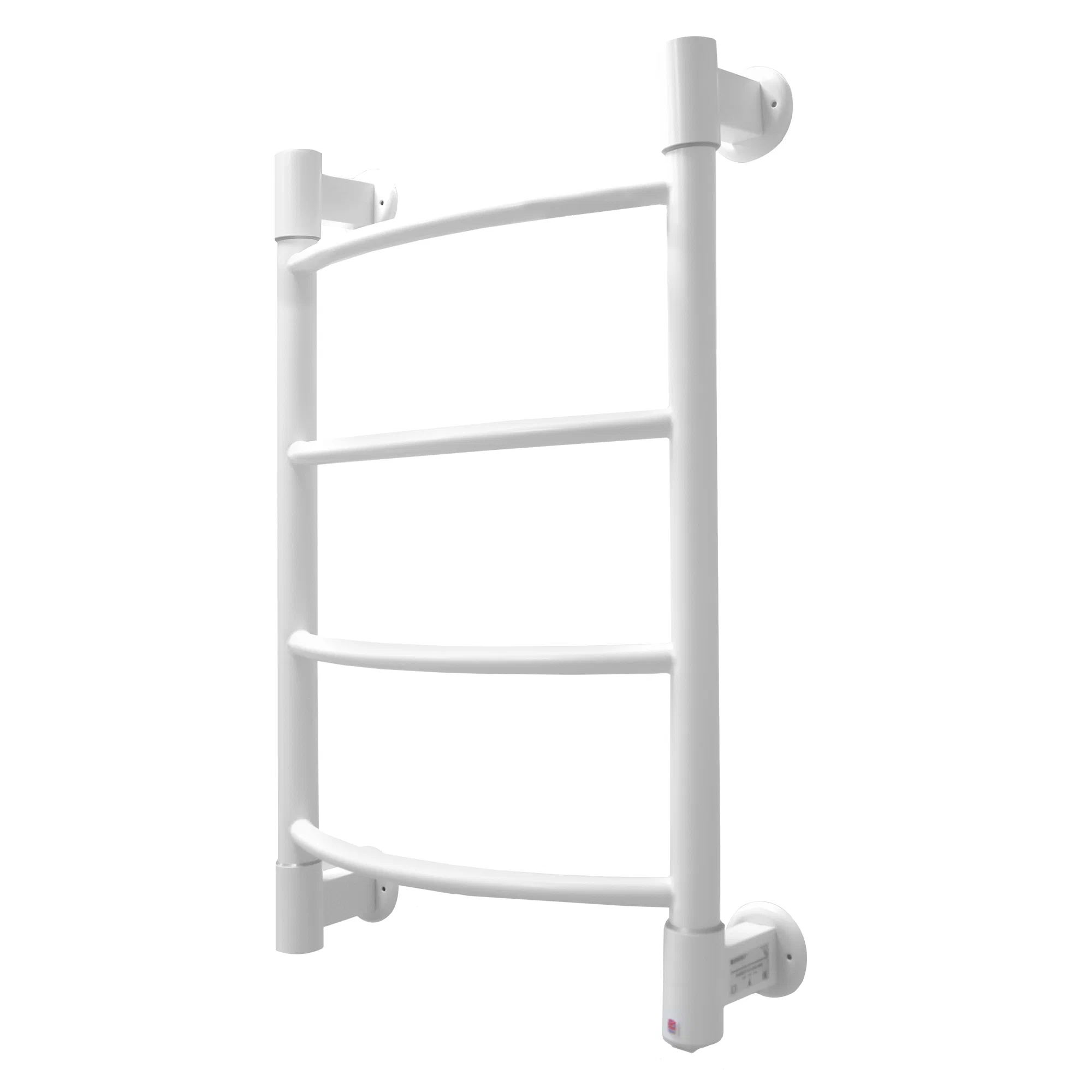 Полотенцесушитель электрический Energy H2 650x400 белый матовый, тип "лесенка", скрытое/наружное подключение