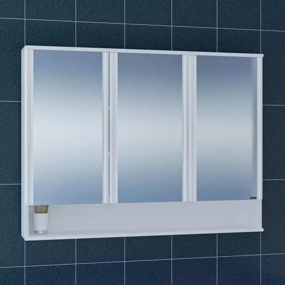 Зеркало-шкаф Санта Вегас 120 белый