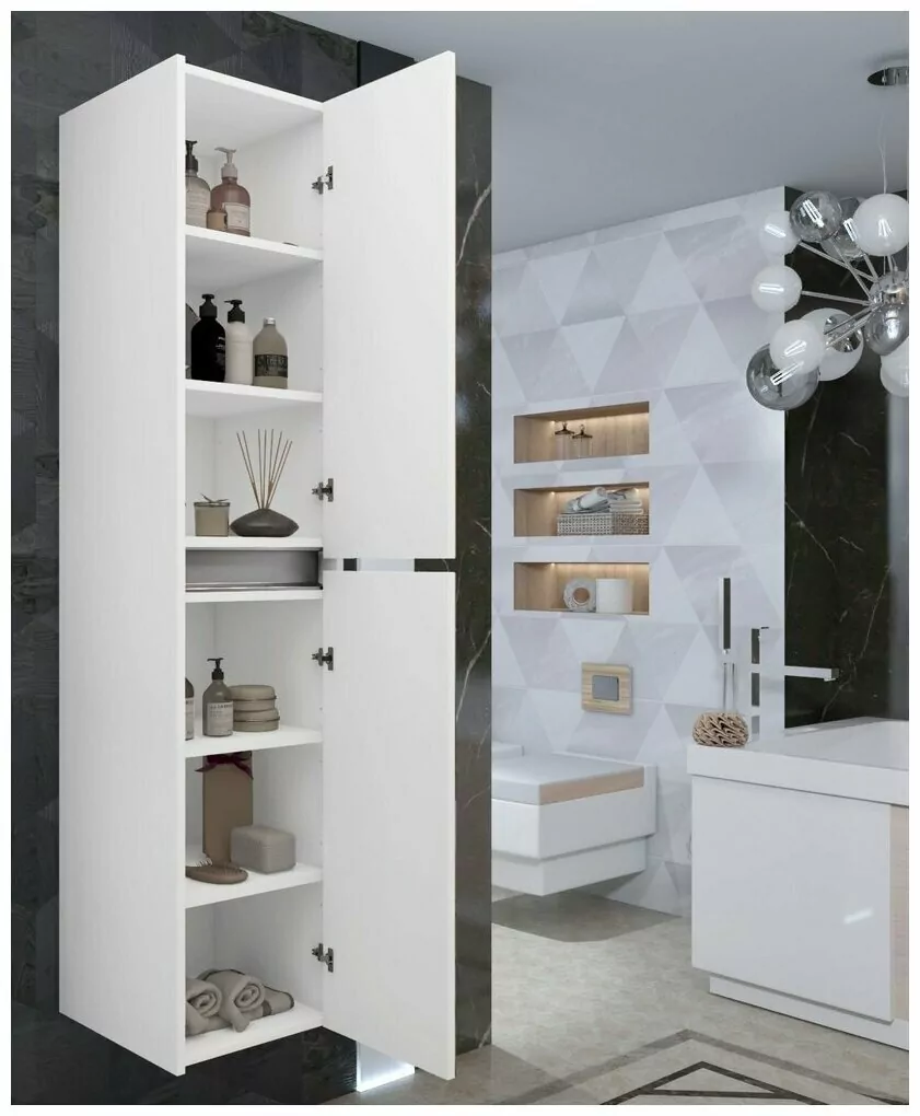 Пенал Opadiris Фреш 35 L/R подвесной, белый