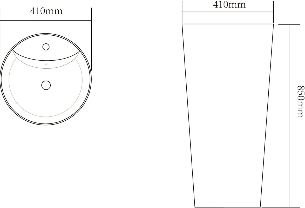 Раковина SantiLine SL-4007 напольная, мрамор