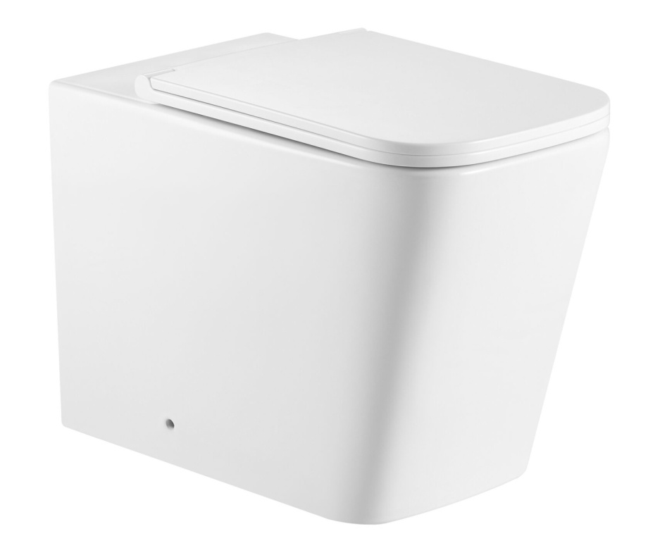 Унитаз SantiLine SL-5021T приставной, торнадо, микролифт, белый глянцевый