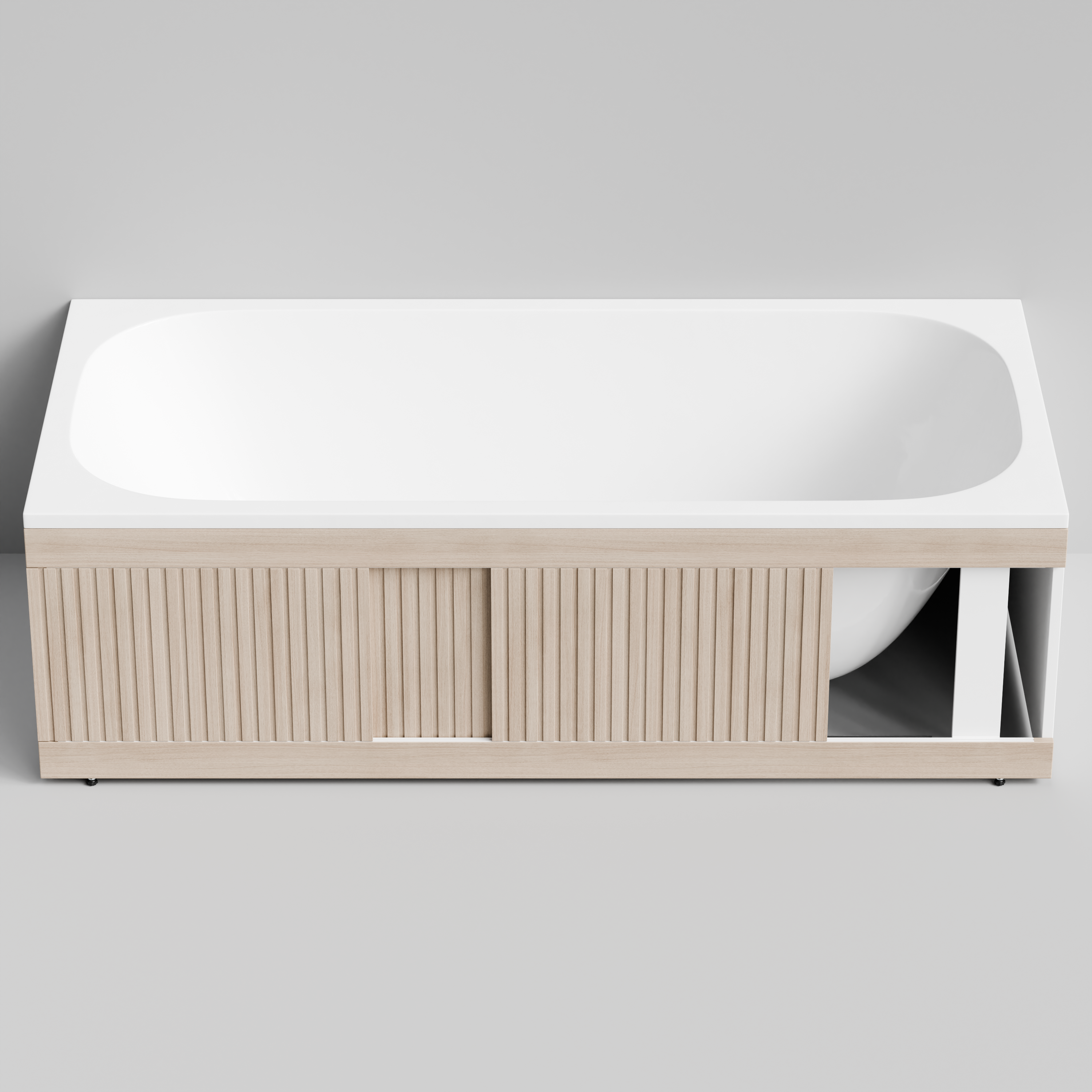 Экран под ванну Vod-ok Тач 180 раздвижной дуб + 15 цветов