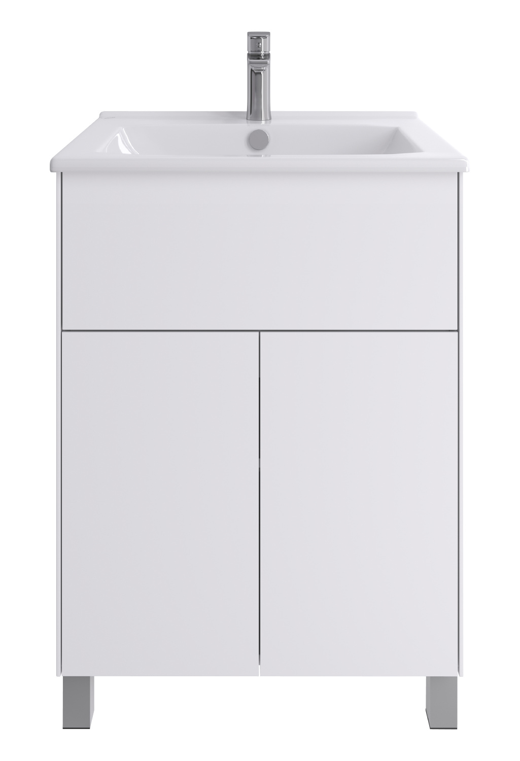 Тумба напольная Aquaton Форест Про 60 с раковиной Элина 60, белый