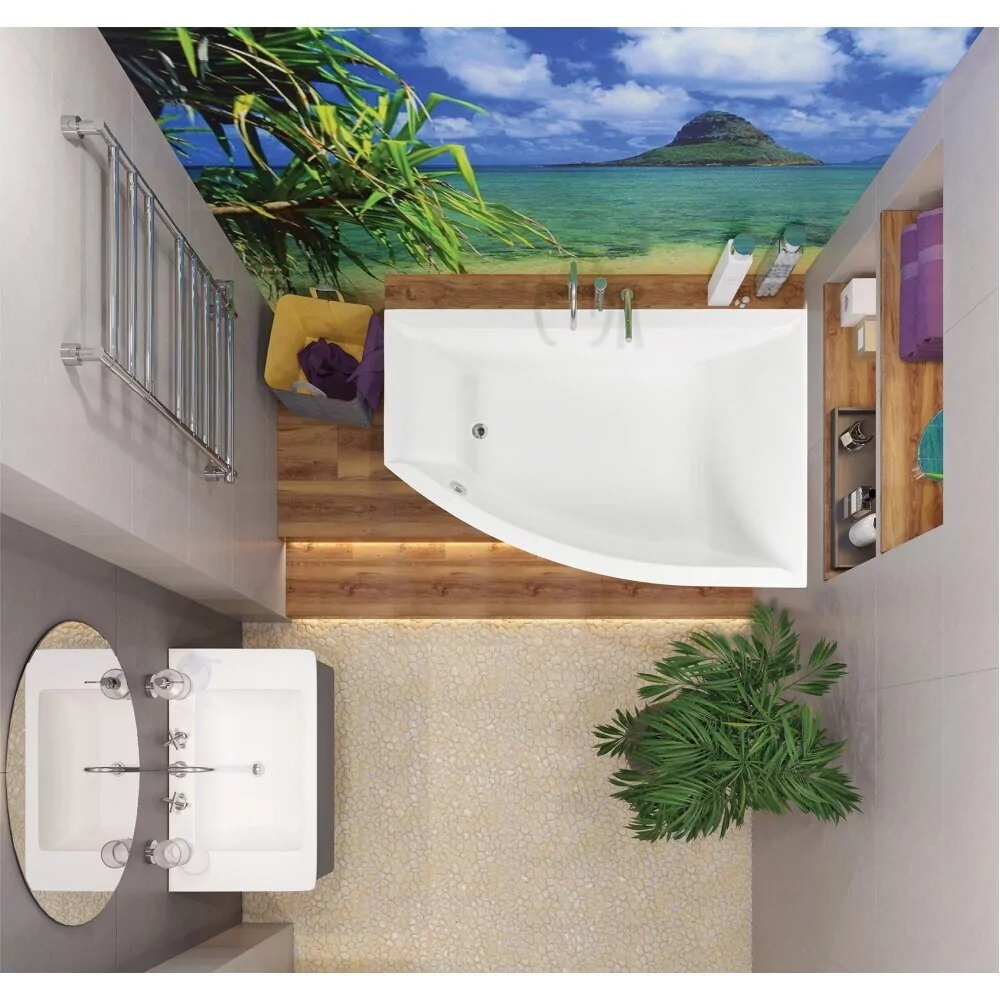 Ванна акриловая VagnerPlast Veronela offset 160x105x45 R правая