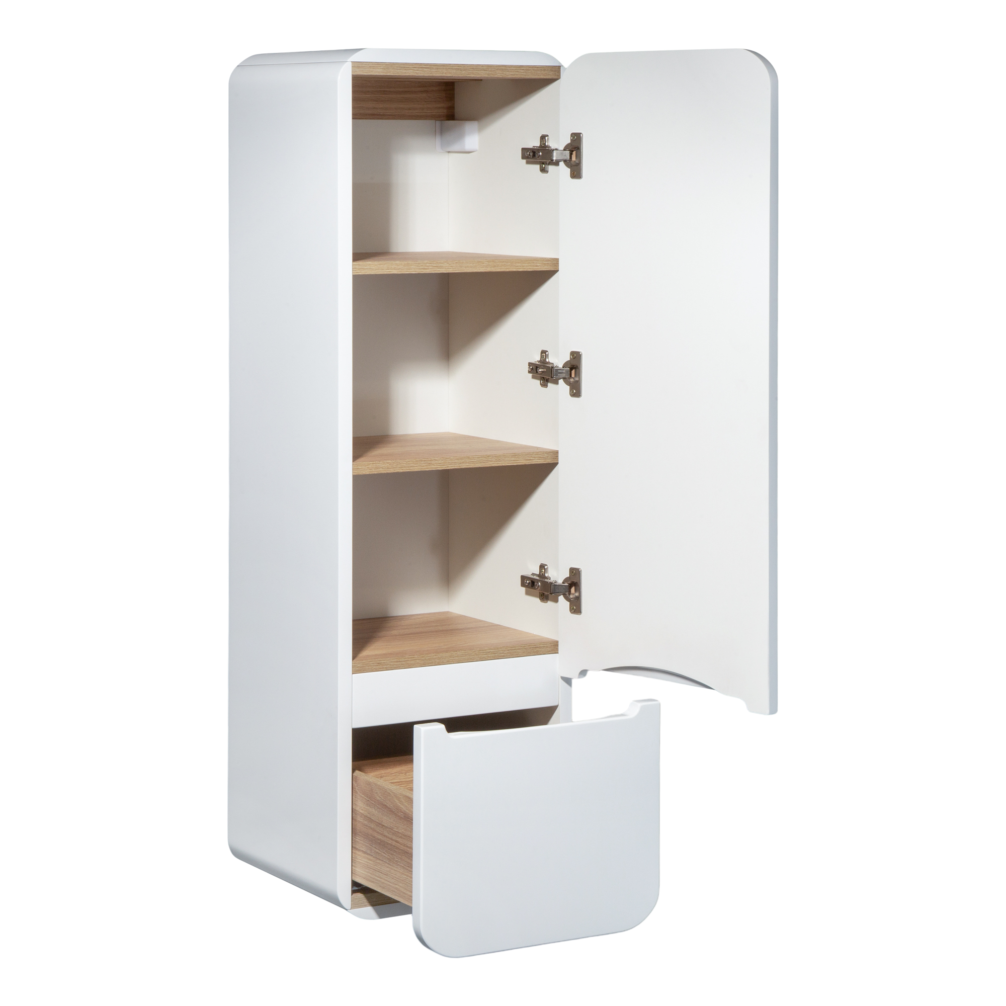 Пенал Runo Ницца 35 подвесной, R, белый