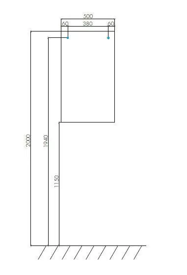 Зеркало Aquaton Йорк 50 с полкой, выбеленное дерево