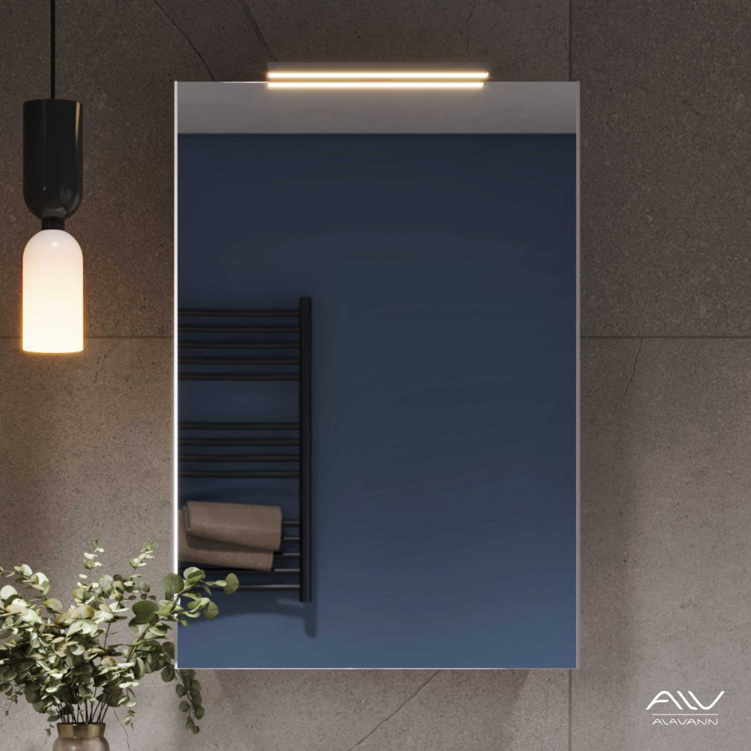 Зеркало-шкаф Alavann Cosmetic 50 с приближением, перевертыш