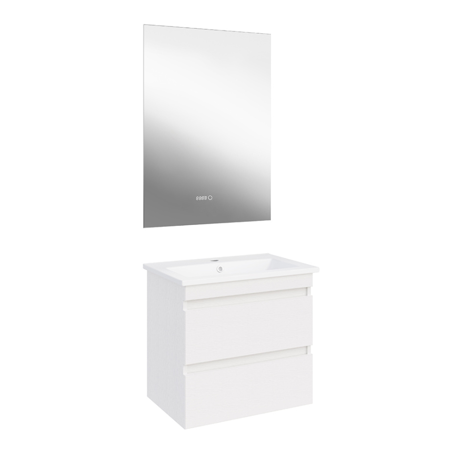 Мебель для ванной Асб-мебель Лира 60 комплект, подвесной, белый