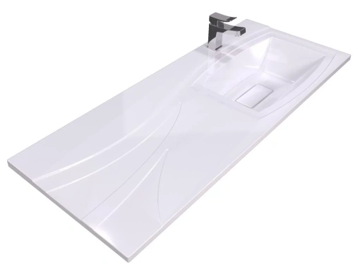 Раковина Stella Polar Элеонора 120 правая белая от магазина Vanna-Vanna.ru!