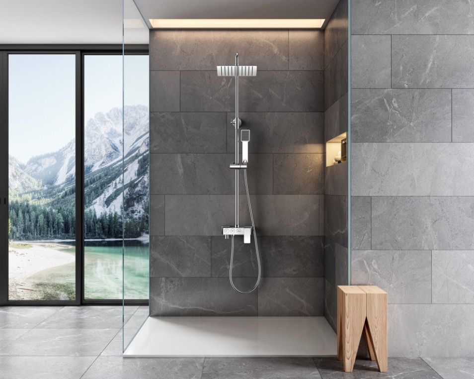 Душевая стойка SantiLine SL-9013 хром