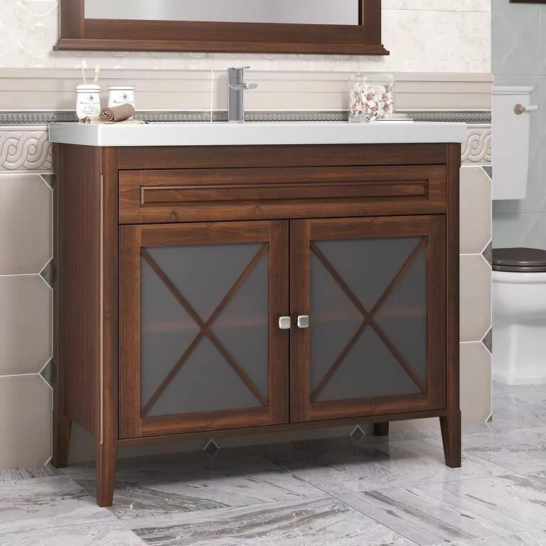 Тумба с раковиной Opadiris Палермо 100 светлый орех