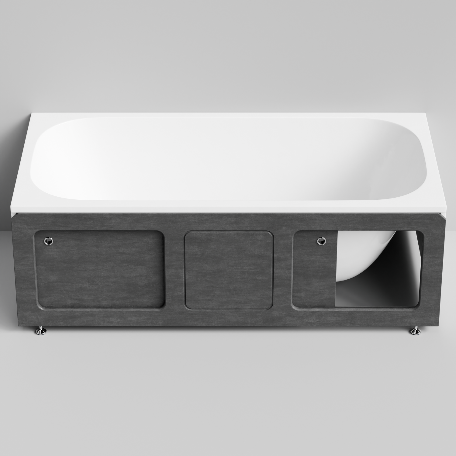 Экран под ванну Vod-ok Хит 170 раздвижной Серый камень