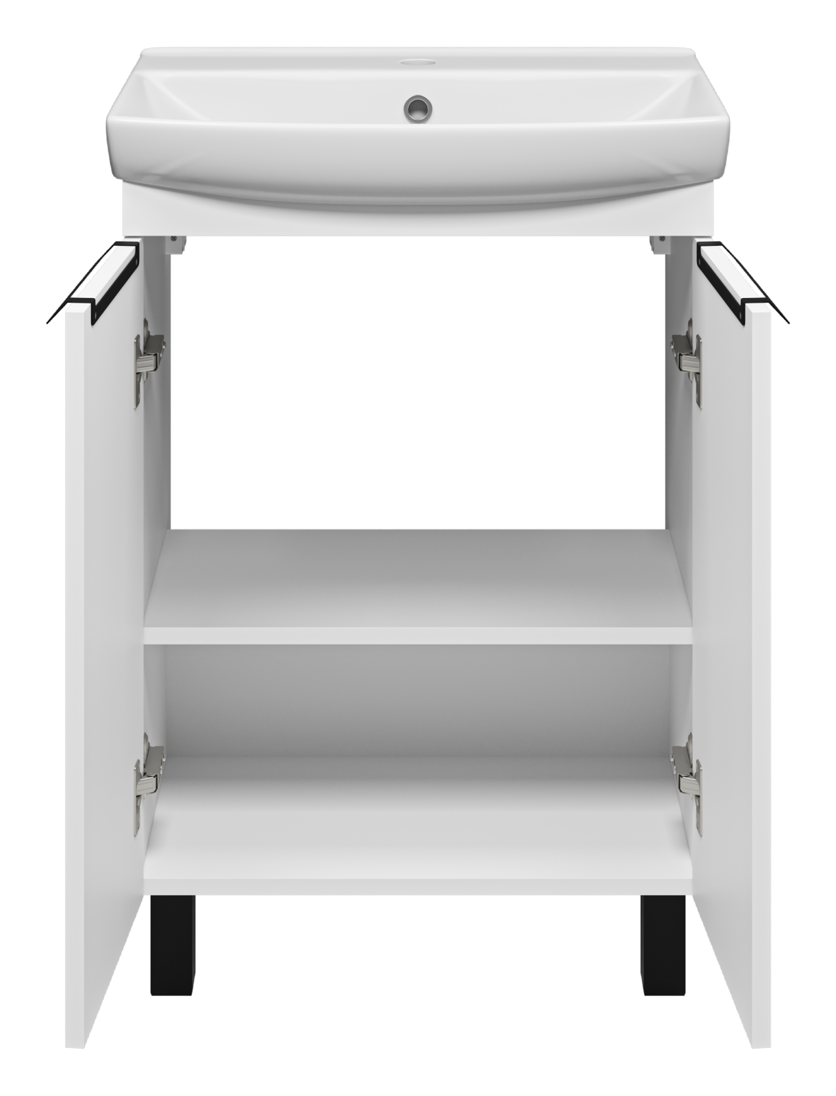 Тумба с раковиной Misty Клермонт 60 белый