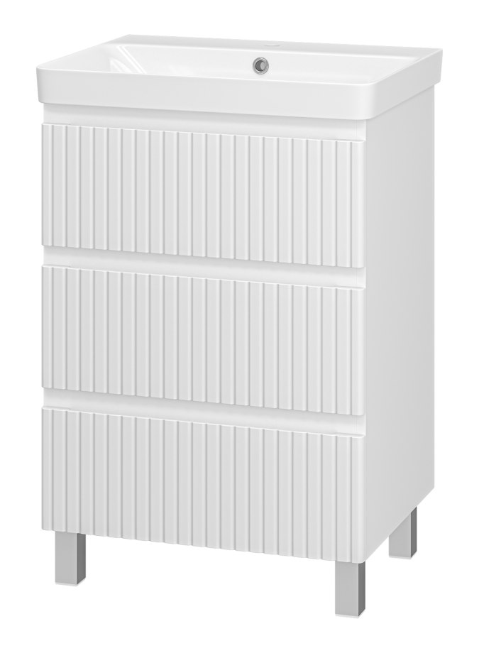Тумба с раковиной Brevita Victory 60 напольная, белый