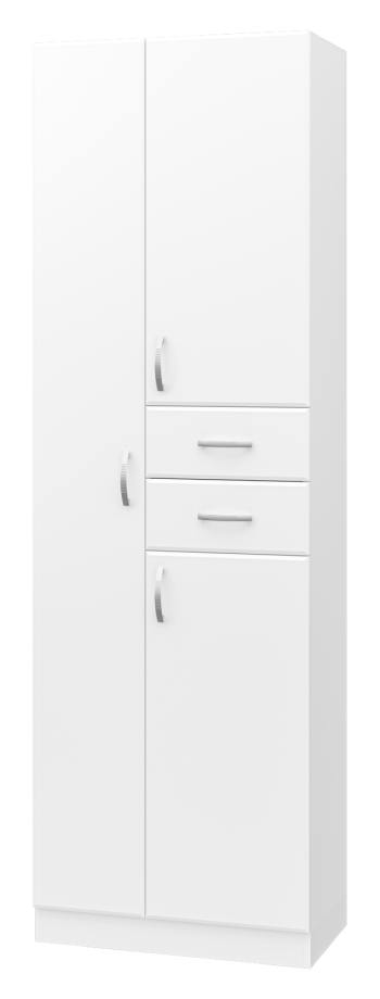 Пенал Misty Мисти 60 напольный, с бельевой корзиной, белый