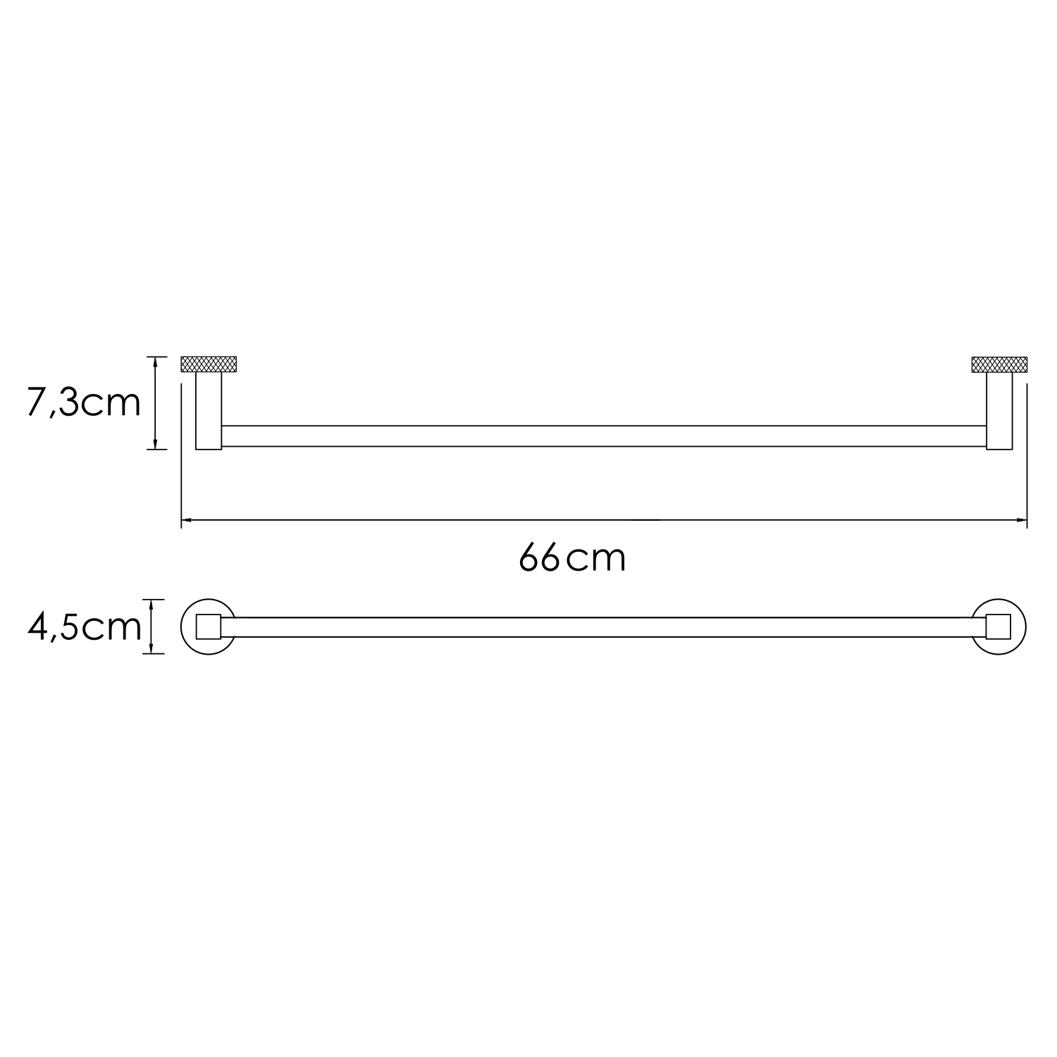 Полотенцедержатель WasserKRAFT Mosel K-46630 одинарный, хром
