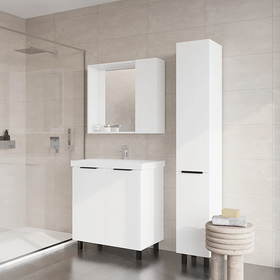 Зеркало-шкаф Viant Берлин 80 L/R универсальное, белый