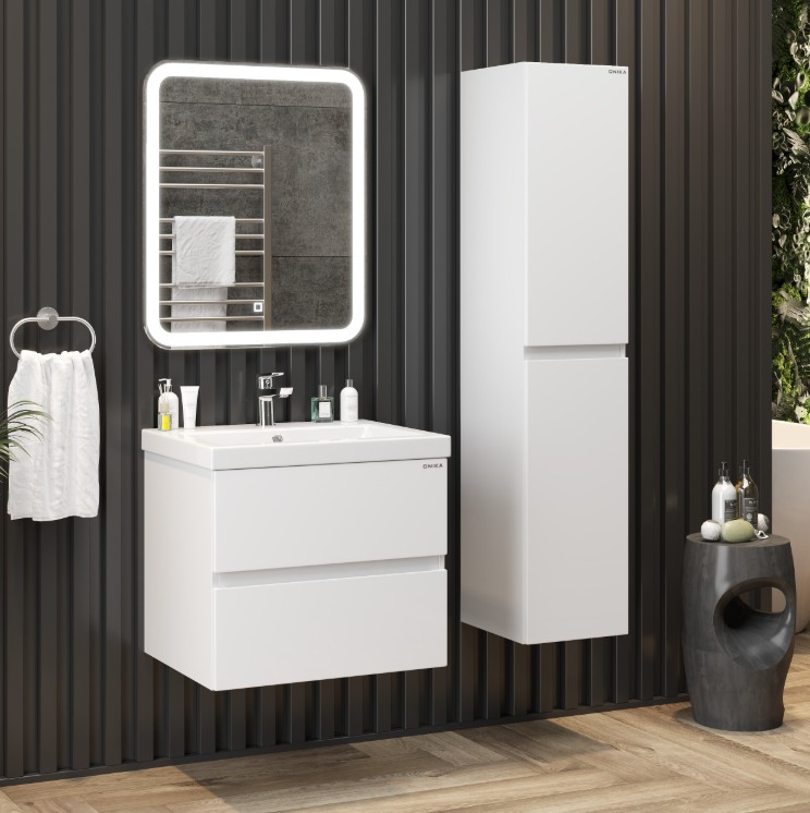 Пенал Onika Эвада 30 подвесной, белый, универсальный