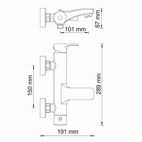 Смеситель для ванны WasserKraft Berkel 4801 хром от магазина Vanna-Vanna.ru!