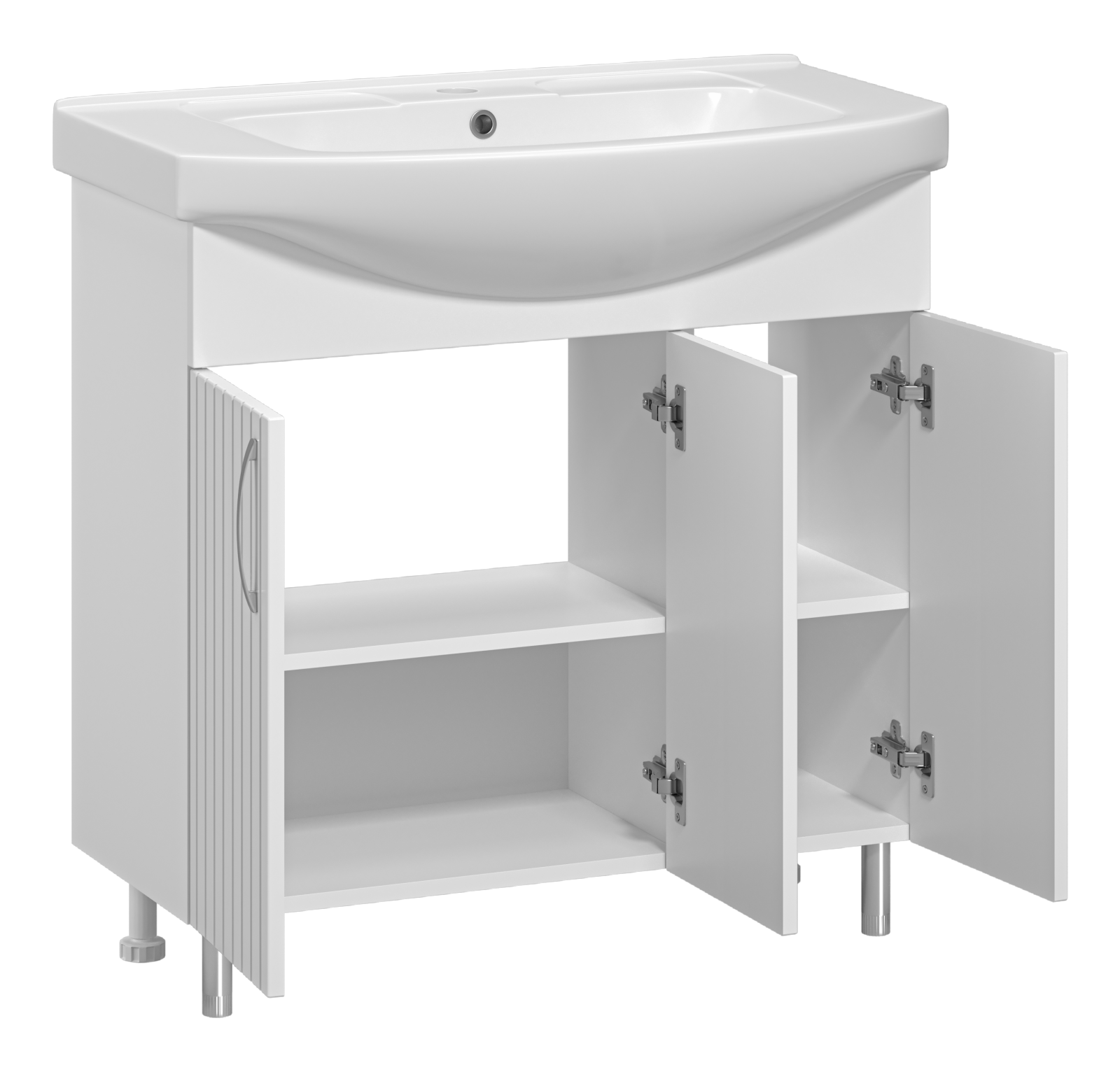 Тумба с раковиной Misty Изео 85 белый