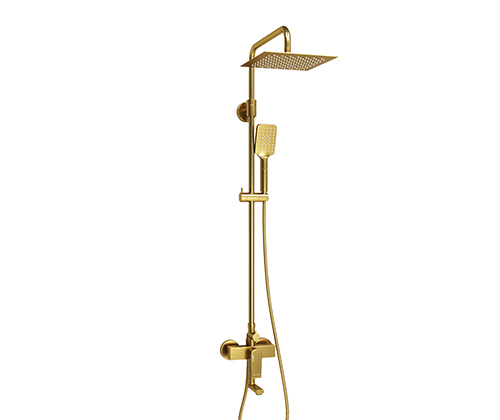 Душевая стойка WasserKraft A155.198.201.BG матовое золото