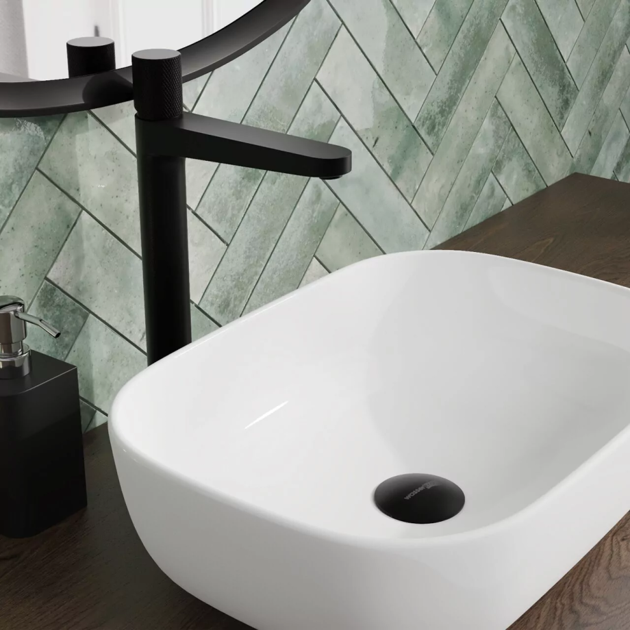 Смеситель для раковины WasserKraft Fulda 5203H черный Soft-touch