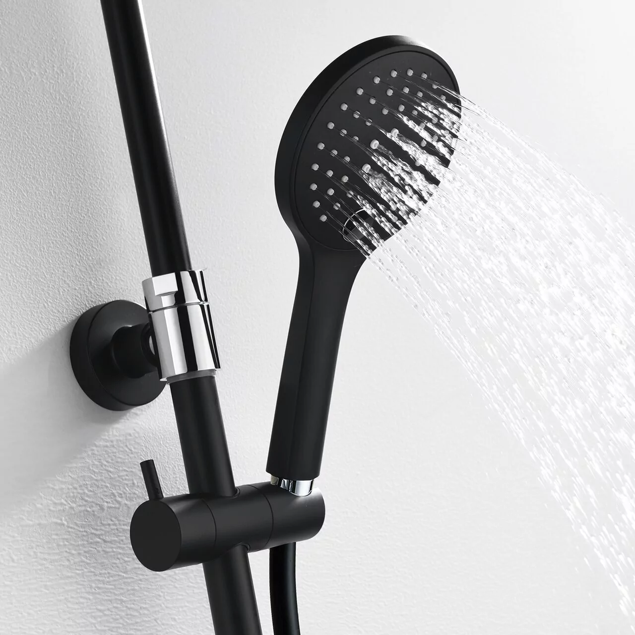 Душевая стойка WasserKraft A17401 черный Soft-touch