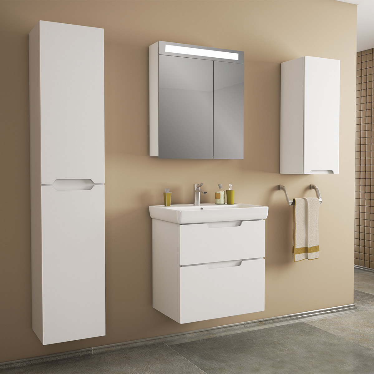 Шкаф подвесной Dreja QL 35 см, белый