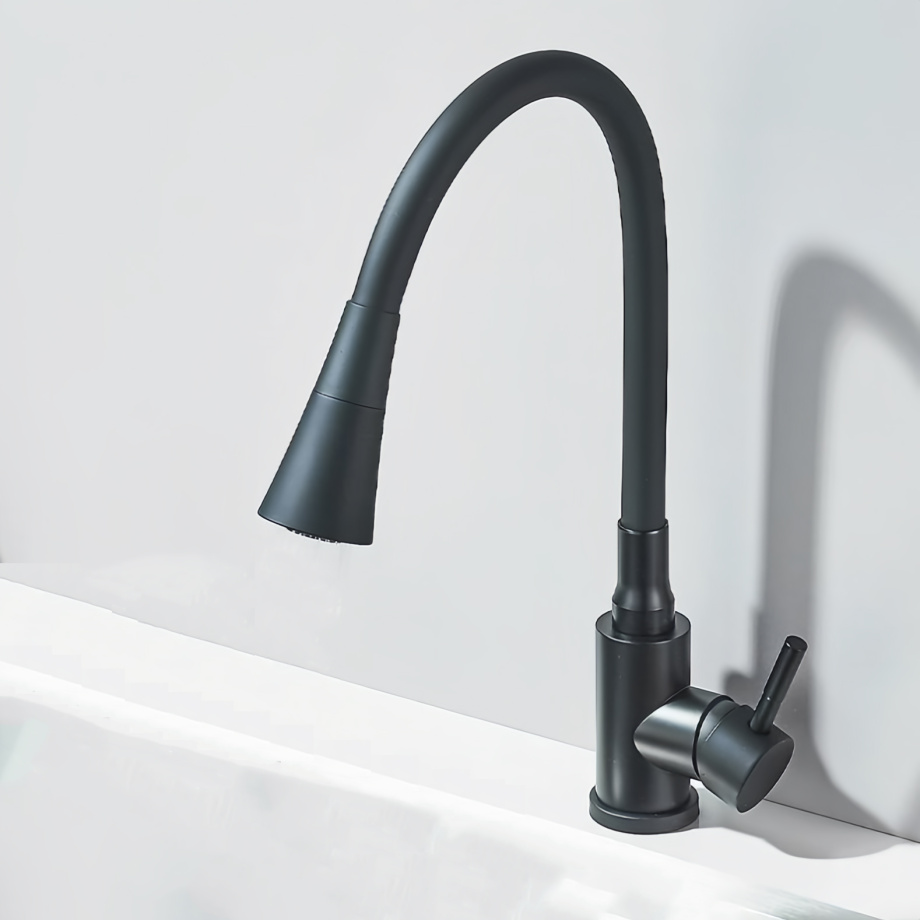 Cмеситель для кухни BochMann MIA B с гибким изливом, черный