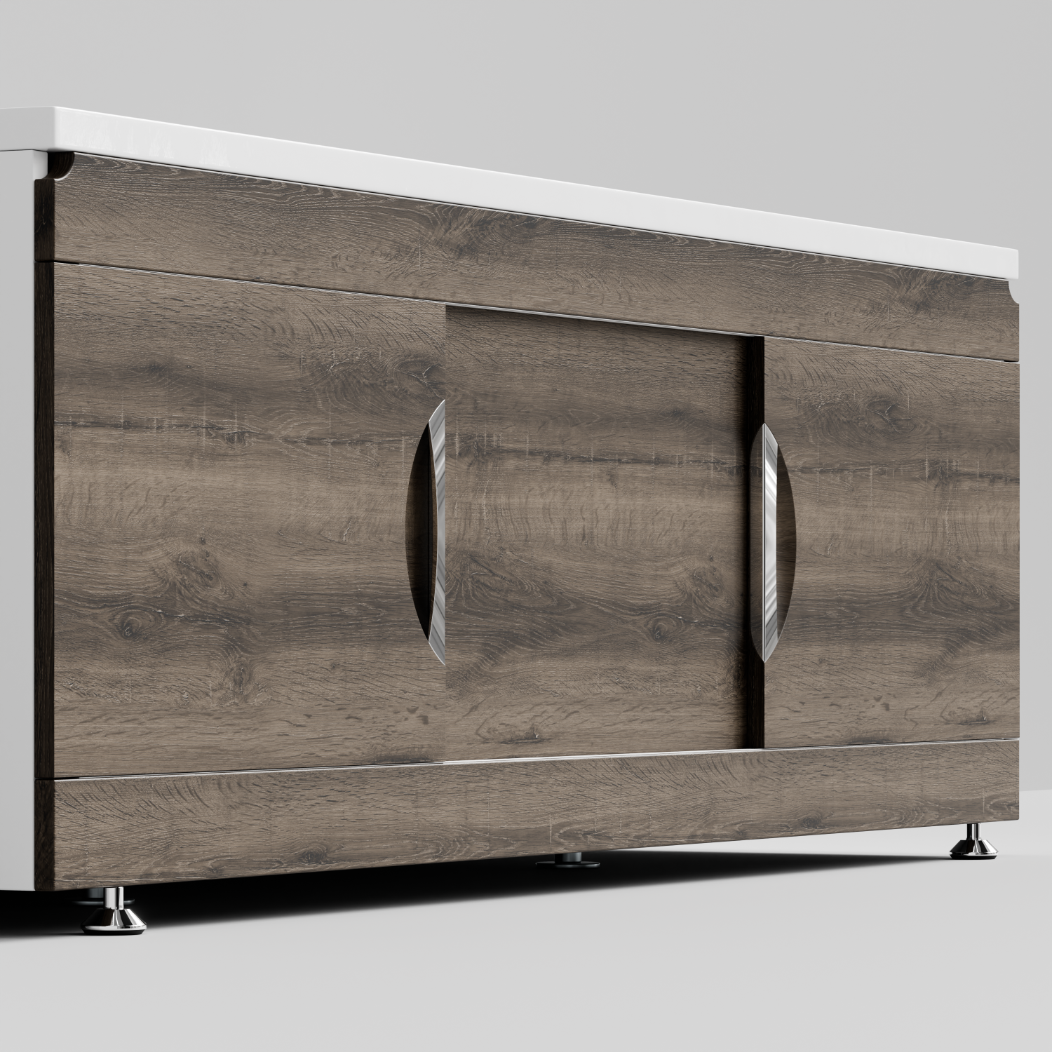 Экран под ванну Vod-ok Топ 170 раздвижной Дуб крымский коричневый