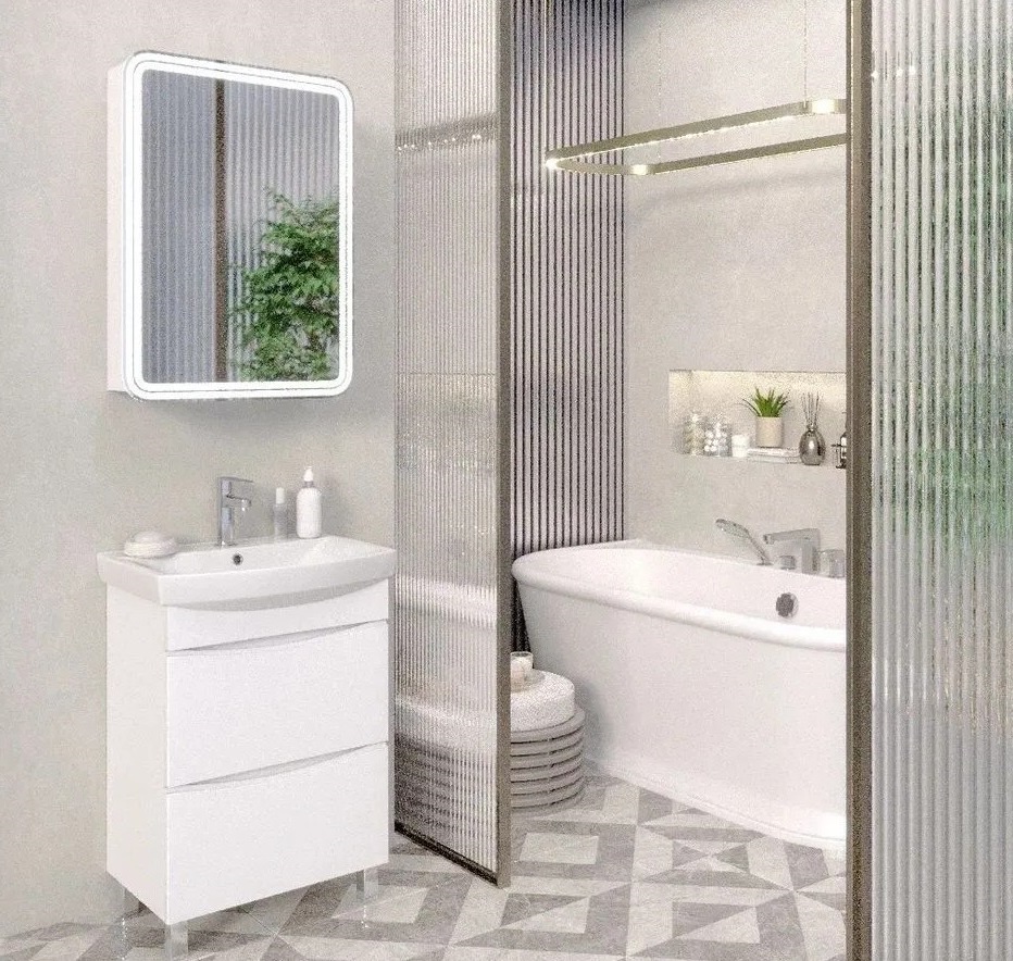 Зеркало-шкаф Emmy Мадрид 70 L с подсветкой