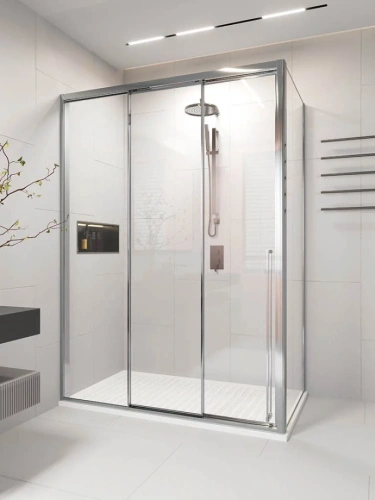 Душевой угол раздвижной Veconi Premium Prato 300 SP CH-L, 1500х1000x2000, хром, стекло прозрачное от магазина Vanna-Vanna.ru!