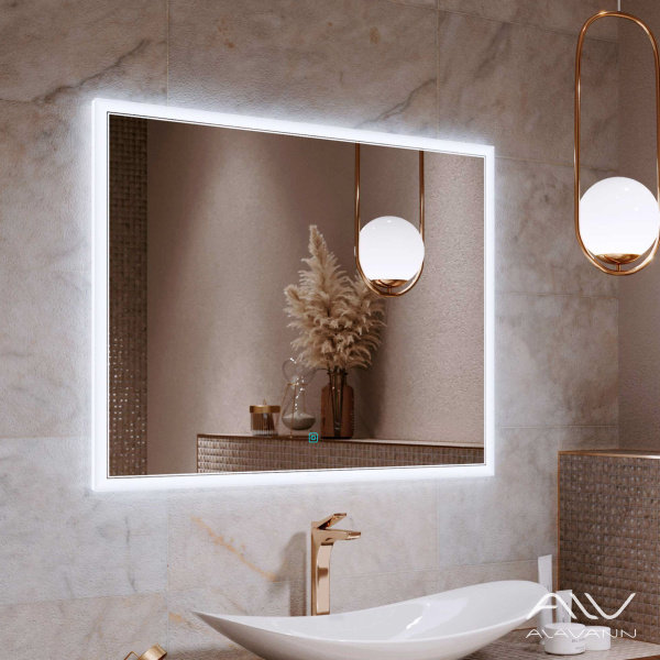 Зеркало Alavann Emma 100 свет, антизапотевание, сенсор