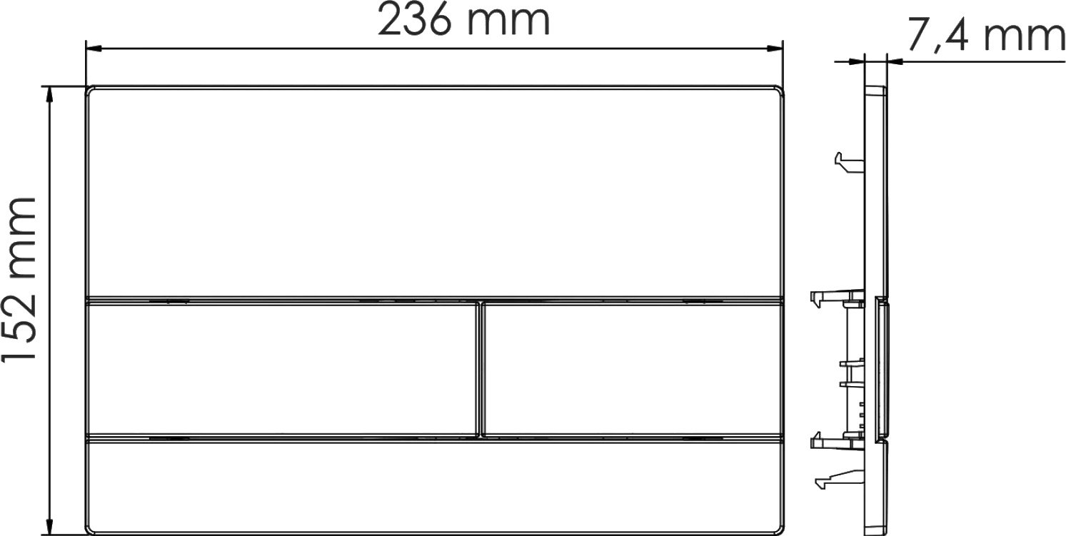 Смывной бачок WasserKraft Aller 10TLT.031.ME.MG04 скрытого монтажа, с кнопкой матовое золото