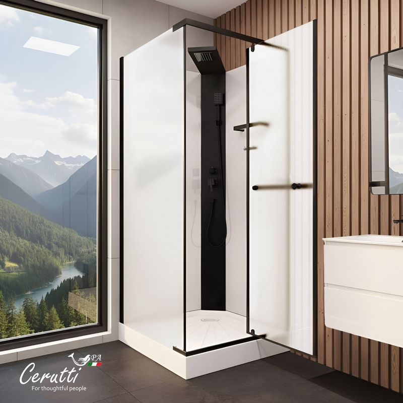 Душевая кабина Ceruttispa MIMI90BF (90x90x215-225)