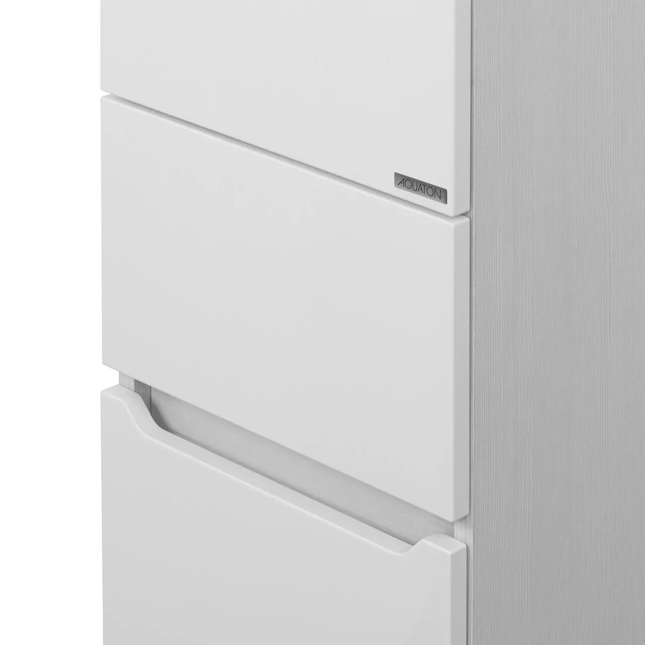 Пенал напольный Aquaton Дакота 34 L/R с корзиной, белый